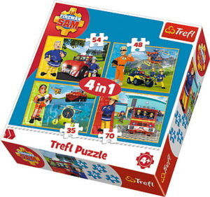 Zdjęcie Trefl Puzzle 4w1 Strażak Sam na ratunek - producenta TREFL