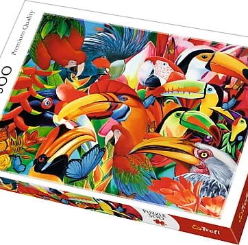 Zdjęcie Trefl Puzzle 500el Kolorowe ptaki - producenta TREFL