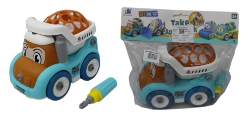 Zdjęcie Zabawkowa ciężarówka do skręcania dla dzieci + śrubokręt - producenta NORIMPEX